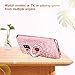 Maxdara Galaxy S9 Case, Galaxy S9 Glitter Case Ring Holder Diamond Rhinestone Kickstand with Sparkle Bling Shiny TPU Bumper Cute Women Girls Case for Galaxy S9 5.8 inches (Rosegold)