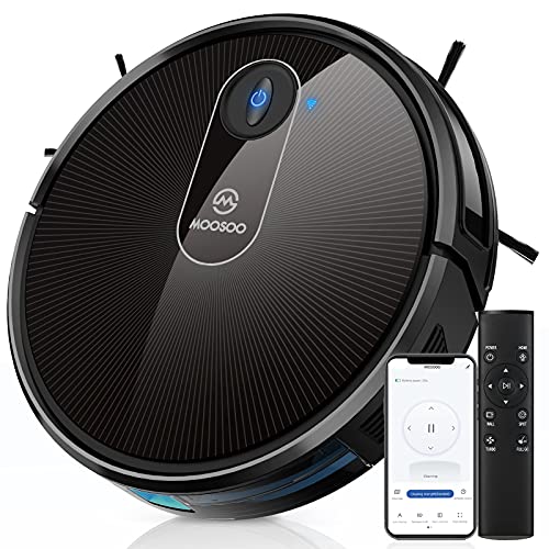 Robot Vacuum, MOOSOO SelfCharging Robotic Vacuum Cleaner, 1800Pa