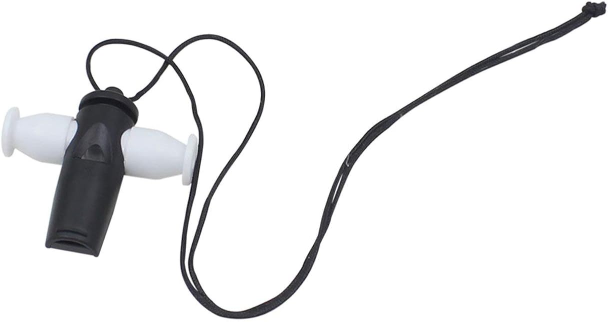 Dalkeyie Brazil Latin Style Percussion Samba Whistle 3 Tones for Carnival Festival Party Orff Instruments Replacement(White)