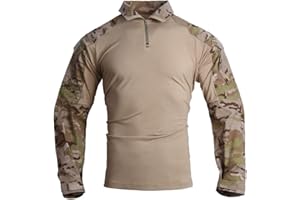 EMERSONGEAR Upgraded Version G3 Combat Shirt,Tactical Hiking Hunting Fishing Long Sleeve Camo Shirts for Men