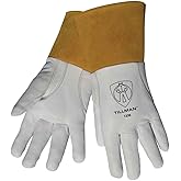Tillman 1338 Top Grain Goatskin TIG Glove with Glide Patch Large White