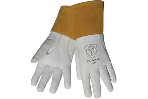 Tillman 1338 Top Grain Goatskin TIG Glove with Glide Patch Large White