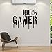 DNVEN Gamer Wall Decals Sports Series Vinyl Lettering Poster Handmade Teens Boys Room Decor Playroom Vinyl Wall Stickers Video Games Quotes 26 inches x 22 inches