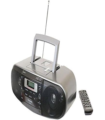【中古】「非常に良い」パナソニック(Panasonic) RX-D55GC-K ブームボックス ハイパワー MP3 CD AM/FMラジオ カセットレコーダー USB&amp;ミュージックポート付き 高品質サウン Amazon.com: Panasonic RX-D55GC-K Boombox - High Power Portable