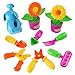Liberty Imports Little Garden Tools 9-Piece Kids Gardening Set with Flower Pots, Watering Can, Rake, Shovel, Hoe, and Trowel
