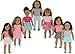 PZAS Toys 18 Inch Doll Clothes - Fits American Girl Doll Clothes with Accessories- Wardrobe Makeover, 7 Outfits