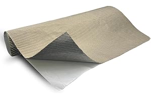 MAUTEMOWING Titanium Adhesive Backed exhaust heat shield 2500 Degrees High Temp Protection Material Thermal Barrier Blanket Mat (24'' X 40'')
