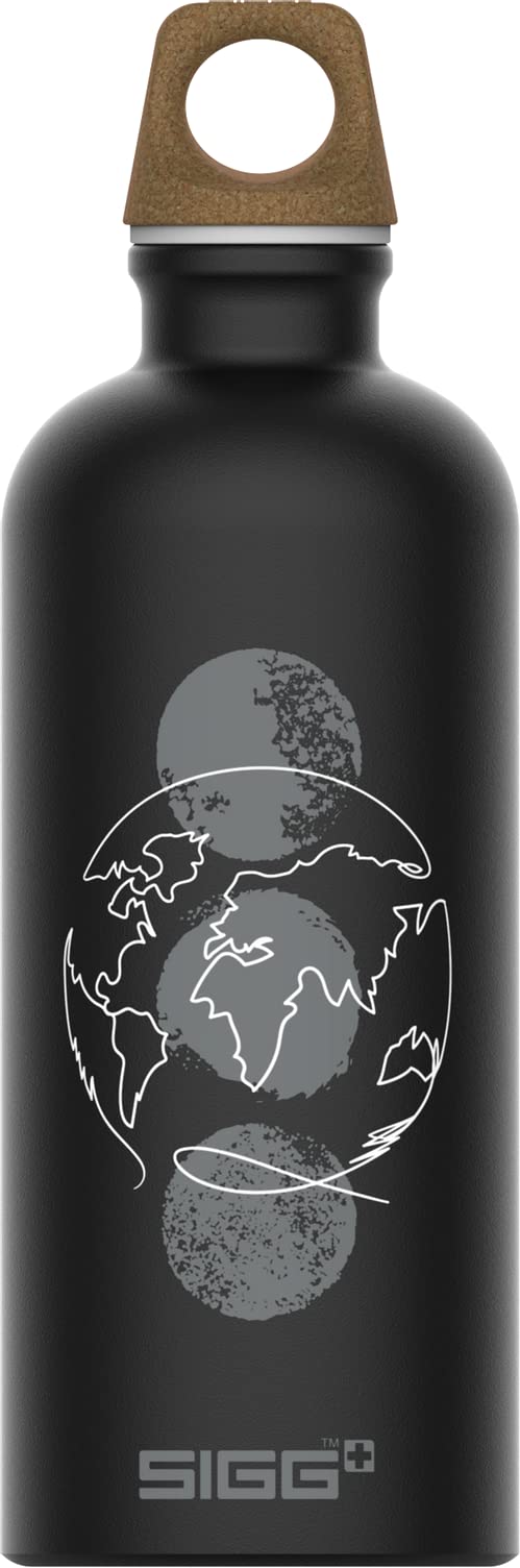 Sigg - Aluminum Water Bottle - Traveller MyPlanet - Climate Neutral Certified - Suitable For Carbonated Beverages - Leakproof & Lightweight - BPA Free - 0.6L / 1L