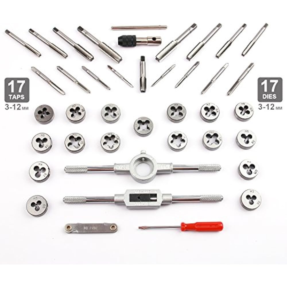 Best Tap & Die Sets Choice 40Piece And Metric Sizes Essential