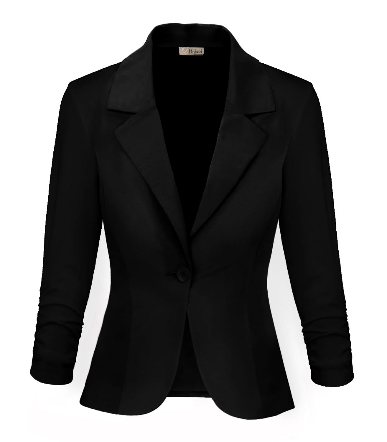 Photo 1 of & Company Women Premium Nylon Ponte Office Blazer JK1131 1073T Black L