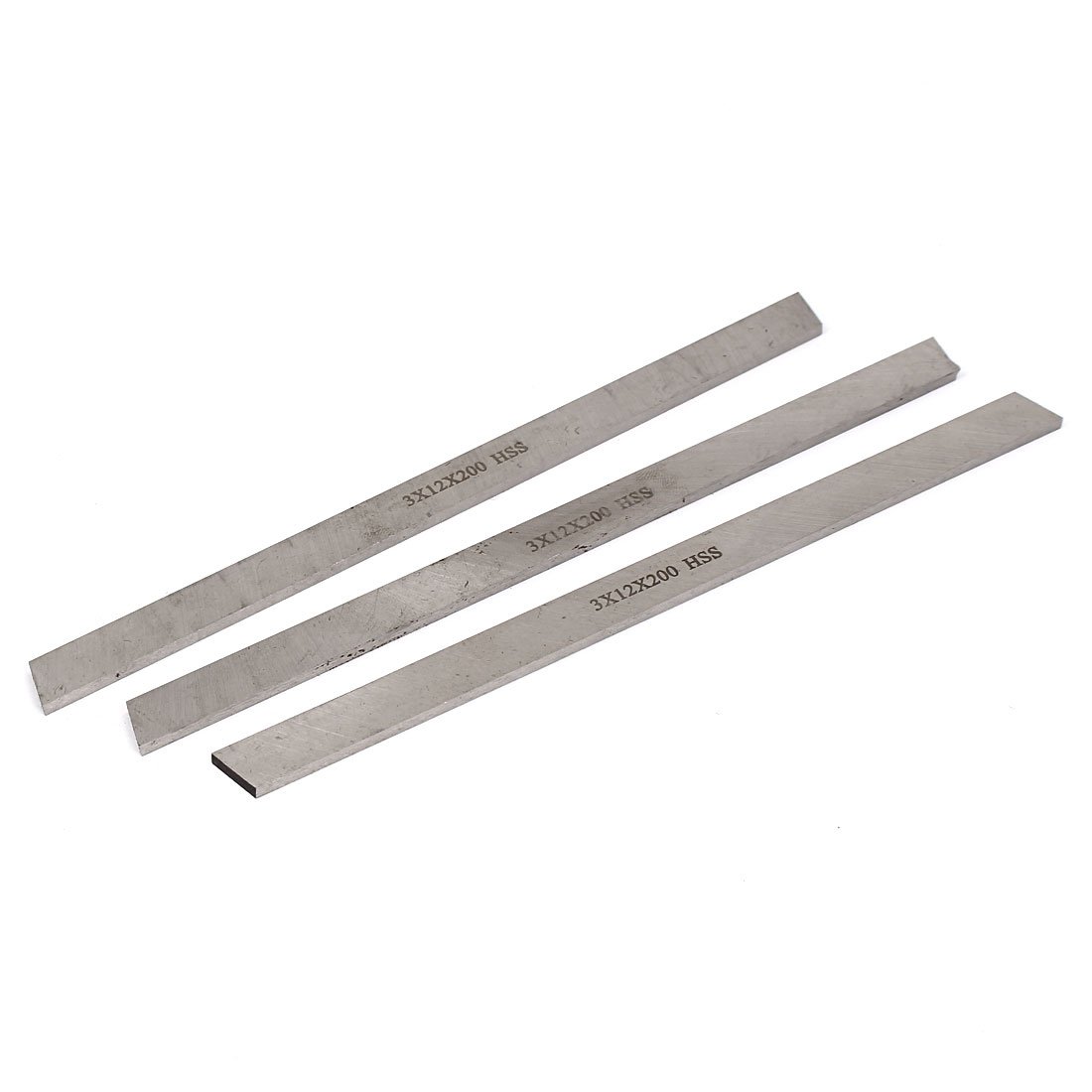 Sourcingmap 3mmx12mmx200mm Turning Parting Milling Lathe HSS Tool Bit 3pcs