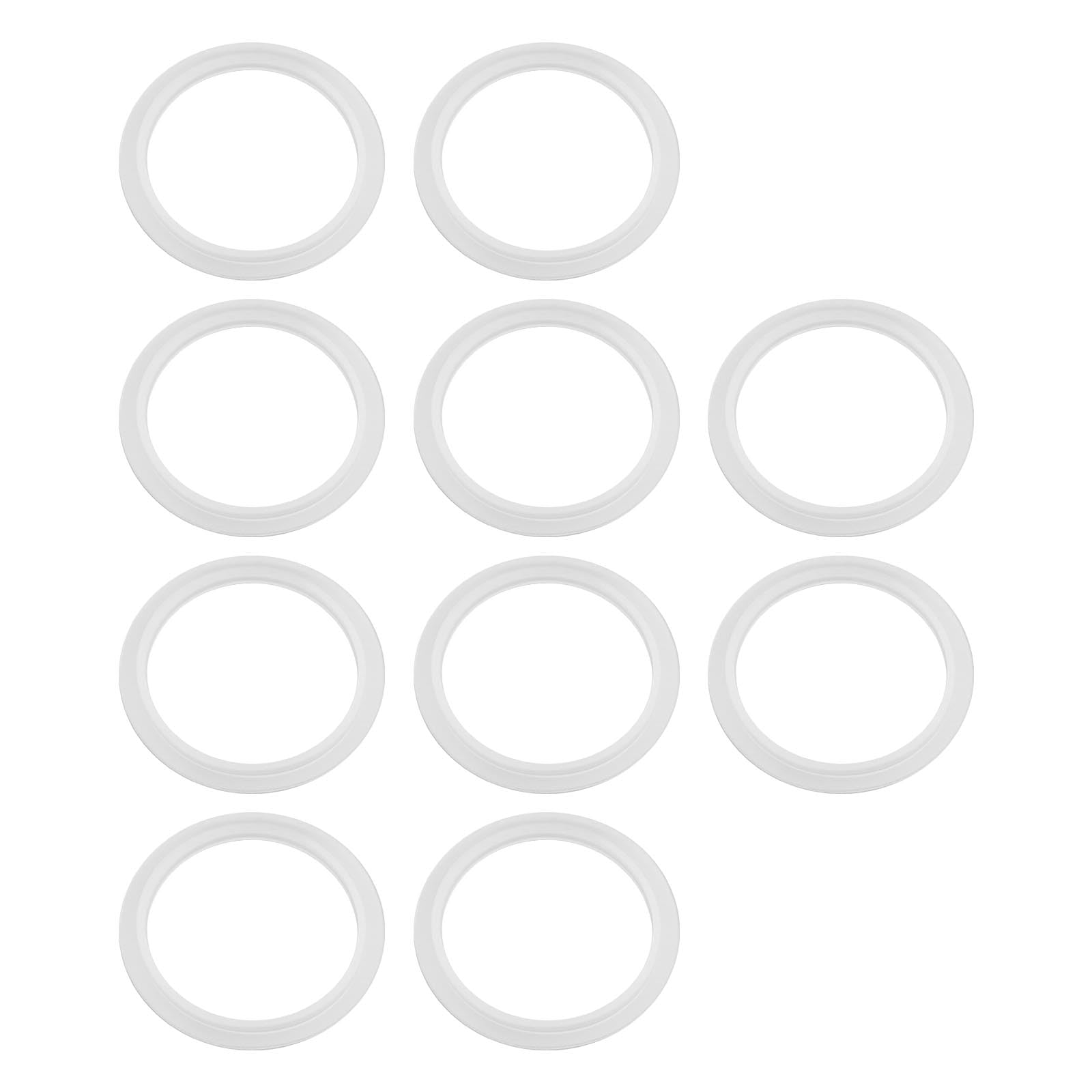 eMagTech 10PCS O-Rings Bath Plug Seal Ring Transparent Silicone Sealing Gasket Pop Up Basin Waste Seal for Push-Up Pop Up Sink Drain Plug Basin Plug 34mm ID 43mm OD