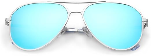 turquoise mirrored aviator sunglasses