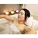 Bath Pillow for Tub, 2 Strong Suction Cups Spa Pillow Anti Bacterial Cushion, Home Spa Non Slip Support for Bathtub, Hot Tub, Jacuzzi