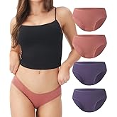 DAVID ARCHY Womens Cotton Bikini Underwear Breathable Low Rise Soft Strench Hipster Panties for Women Multipack