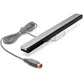Wii Wired Sensor Bar for Wii and Wii U Console, Motion Game Accessories | Wii Motion Sensor Bar with Stand, Plug and Play, Wired Infrared Ray Sensor Bar, Wii Game Accessories