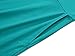 FENSACE Womens Short Sleeve Summer Turquoise Cotton Sundress