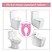 Portable Potty Seat on Toilet, Opret Foldable Travel Potty Training Seat with Large Non Slip Silicone Pads Reusable, for Toddlers Boys Girls with Carrying Bag, Pink