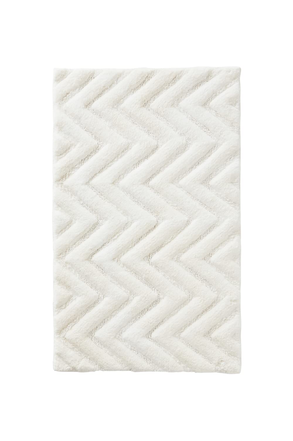 JOTEX Arild Sustainable Cotton Bath Mat, White, 50 x 80 cm
