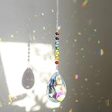 H&D Chakra Crystal Rainbow Suncatcher 76mm Bauhinia Prism Ornament