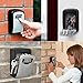Key Lock Box,Key Storage Lock Box,4-Digit Combination Key Security Box,Key Lock Box for Outside Wall Mounted Lock Box,Resettable Code (A)