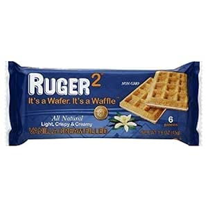 Ruger 2 Wafer-Waffle Cream Filled 6 Pieces 1.6 Oz. (Pack of 48