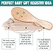 Wooden Baby Hair Brush with Natural Goat Hair Bristles - 5 Years Warranty | High Density Soft Bristles Perfect to Dentangle Infant Hair | Helps Prevent Cradle Cap
