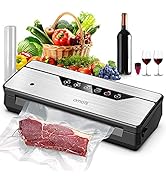 Vacuum Sealer Machine, OMOTE Food Vacuum Sealer for Food Storage, Dry, Moist and Pulse 3 Modes, H...