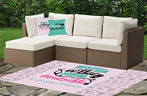 YouCustomizeIt Nursing Quotes Outdoor Pillow - 20" (Personalized) - Thumbnail 2