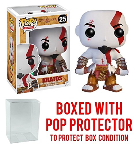 Funko Pop! Games: God of War Kratos Vinyl Figure (Bundled with Pop BOX PROTECTOR CASE)