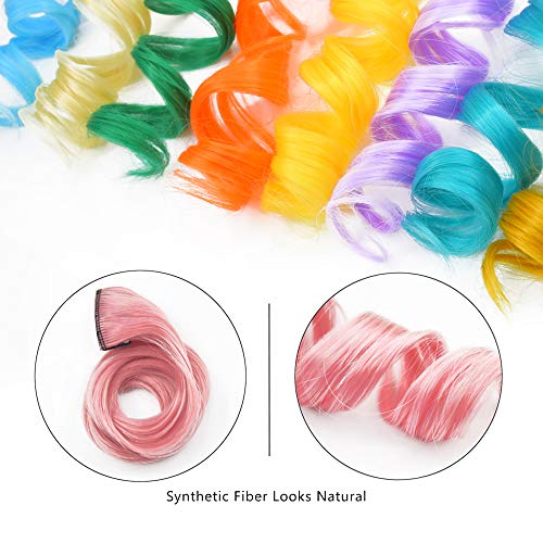 Dreamlover 24 Pack Curly Colored Hair Extensions Clip In Import