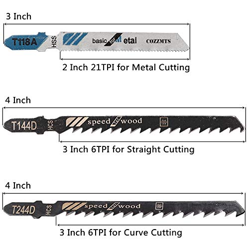 60PCS T Shank Jigsaw Blades Set for Wood Plastic Metal Replace Bosch DEWALT Hitachi Makita Milwaukee - //medicalbooks.filipinodoctors.org
