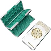 PERFECTSIGHT Switch Game Card Case Compatible with Nintendo Switch Games & Micro SD Cards, Switch 2 Game Holder Cartridge Case with 48 Game Card Slots Storage, White Kingdom