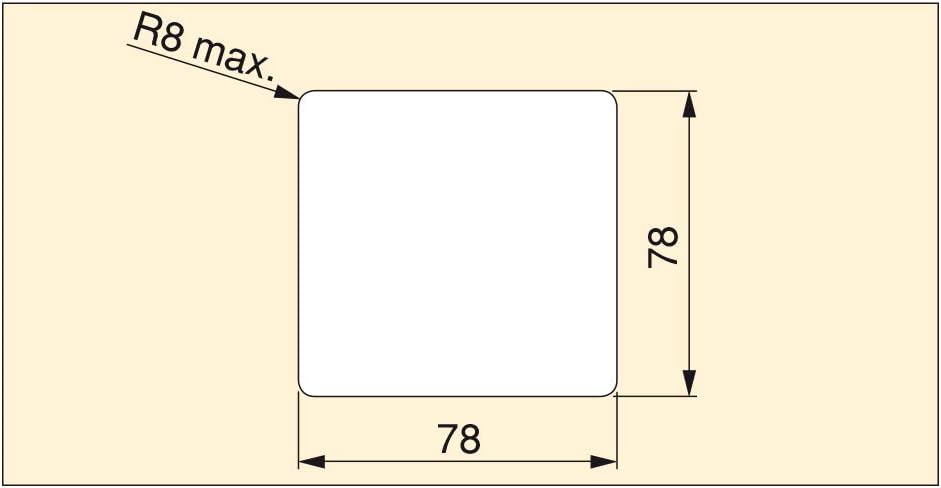 Emuca - Square 85x85mm (3,34x3,34 inch) Grommet for embedding in Desk or worktop Wire Organiser for Furniture White Plastic - Image 4