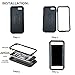 iPhone 6s Case and Tempered Glass Protector,KASEMI 360 Protection [Dual Layer] [Heavy Duty] Armor Protective Back Case Shockproof Defender Cover for iPhone 6 4.7 Shell-Black