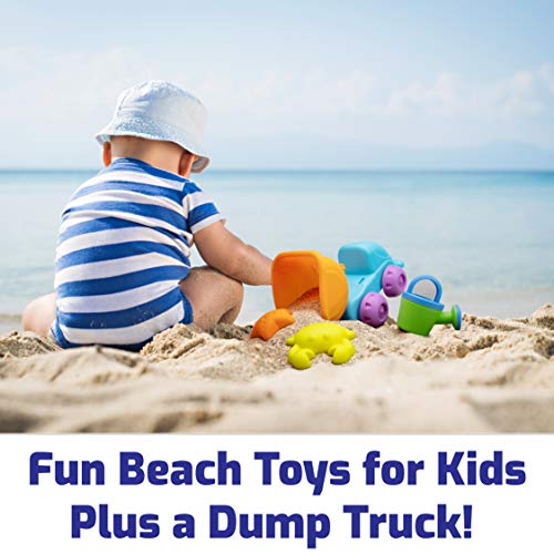 image for USA Toyz Beach Toys for Toddlers - 8pk Sandbox Toys for Kids with Dump