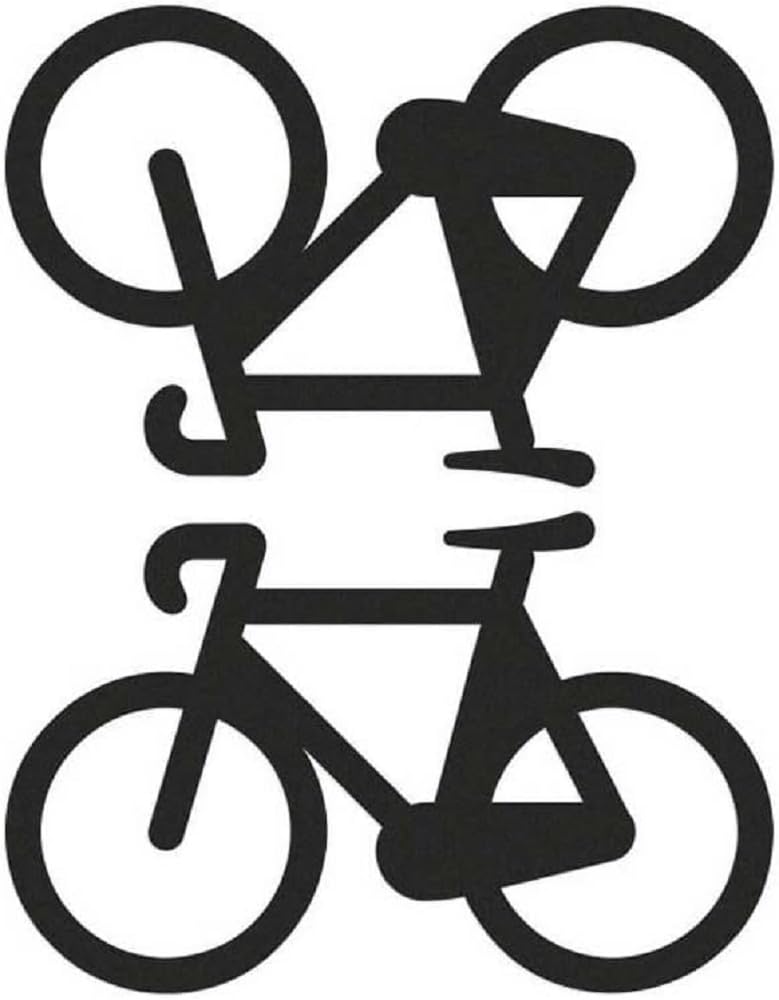 Reflective Berlin Unisex - Adult Decals Reflective Stickers, Bikes Black, One Size