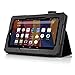 Case for Fire 7 Folio Case with Stand for Kindle Fire 7 Inch Tablet with Built in Stand - Black
