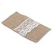 vLoveLife 8.5'' x 4'' Natural Hessian Burlap Cutlery Holder Pouch Bag with Lace Rose Flower Wedding Tableware Bags Favor - Pack Of 10