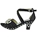Gir'ls Ankle Strap Glitter Rhinestone Pageant Dress High Heel Sandals
