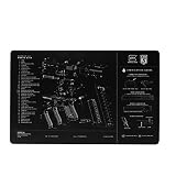 Glock Perfection OEM Gen5 Exploded Diagram Pistol Bench Mat AS10032