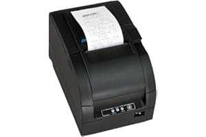 SNBC 132081 Model BTP-M300 Impact Receipt Printer with USB and Serial Interface, Black, Fast 4.7 Lines per Second Print Speed, Drop and Print Paper Loading, Stores and Prints Logo Images