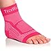 TechWare Pro Ankle Brace Compression Sleeve - Relieves Achilles Tendonitis, Joint Pain. Plantar Fasciitis Foot Sock with Arch Support Reduces Swelling & Heel Spur Pain. (Pink, L/XL)