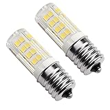 Kakanuo E17 Bulb LED Microwave Oven Light 4 Watt Warm White 3000K Non-dimmable 52x2835SMD AC110-130V (Pack of 2)