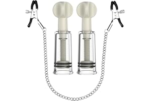 Nipple Clips Clamps and Nipple Suckers Adjustable Body Ring Body Clamps Body Ring Non-Piercing Chain Stainless Steel for Wome