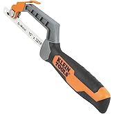 Klein Tools 31432FC Mini Finish-Cut Hacksaw, 10-Inch 24 TPI Blade | 10-Inch 32 TPI Bi-Metal Blade Hand Saw, Cuts Plastic, Wood, and Thin-Wall Metal in Tight Spaces