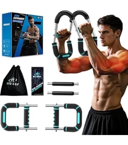 Ejoyous Fitness Spring Chest Expander, Hand Gripper Arm Pull