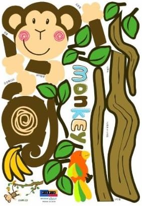 Wall Point Sticker: KRHS-SS-58219 - Monky Hanging Over Tree