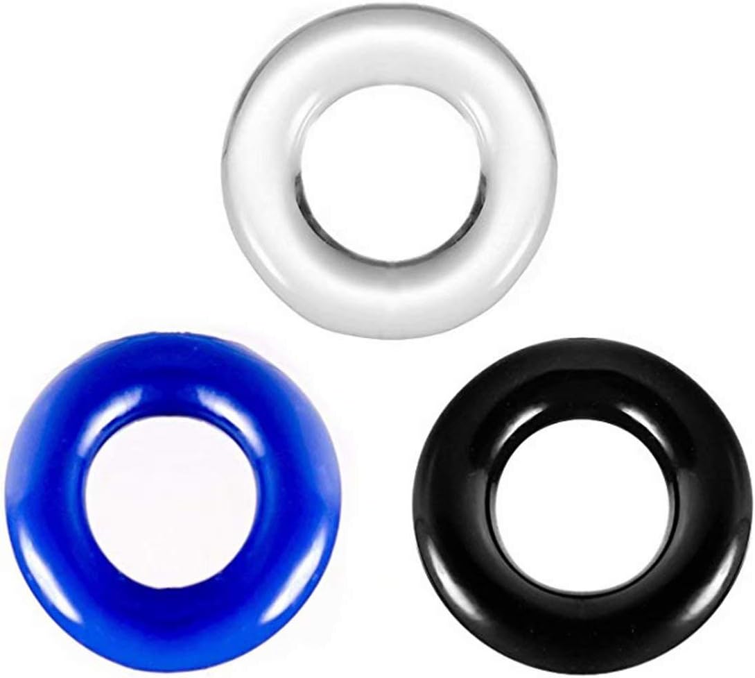 3Pcs Ring Set PennnisRings for Men,Delay Lock Sleeve A16