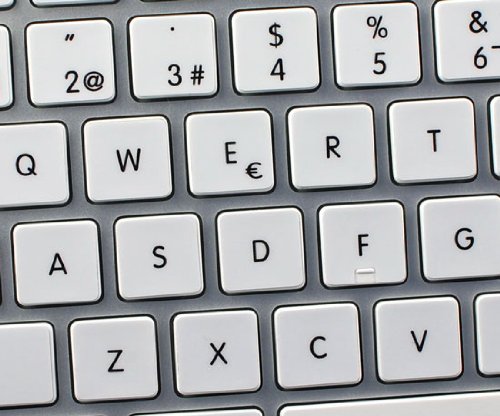 MAC NS SPANISH NON-TRANSPARENT KEYBOARD STICKERS WHITE BACKGROUND FOR DESKTOP, LAPTOP AND NOTEBOOK